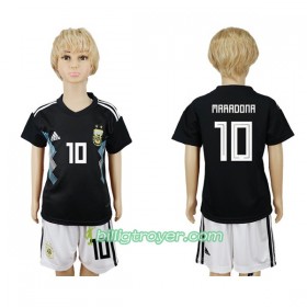 Billige Fotballdrakter Argentina Maradona 10 Barn VM 2018 Bortedraktsett